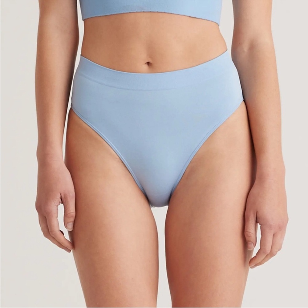 New Quince Smoothing Comfort High-Waisted Brief (6-Pack) French Blue Sz L